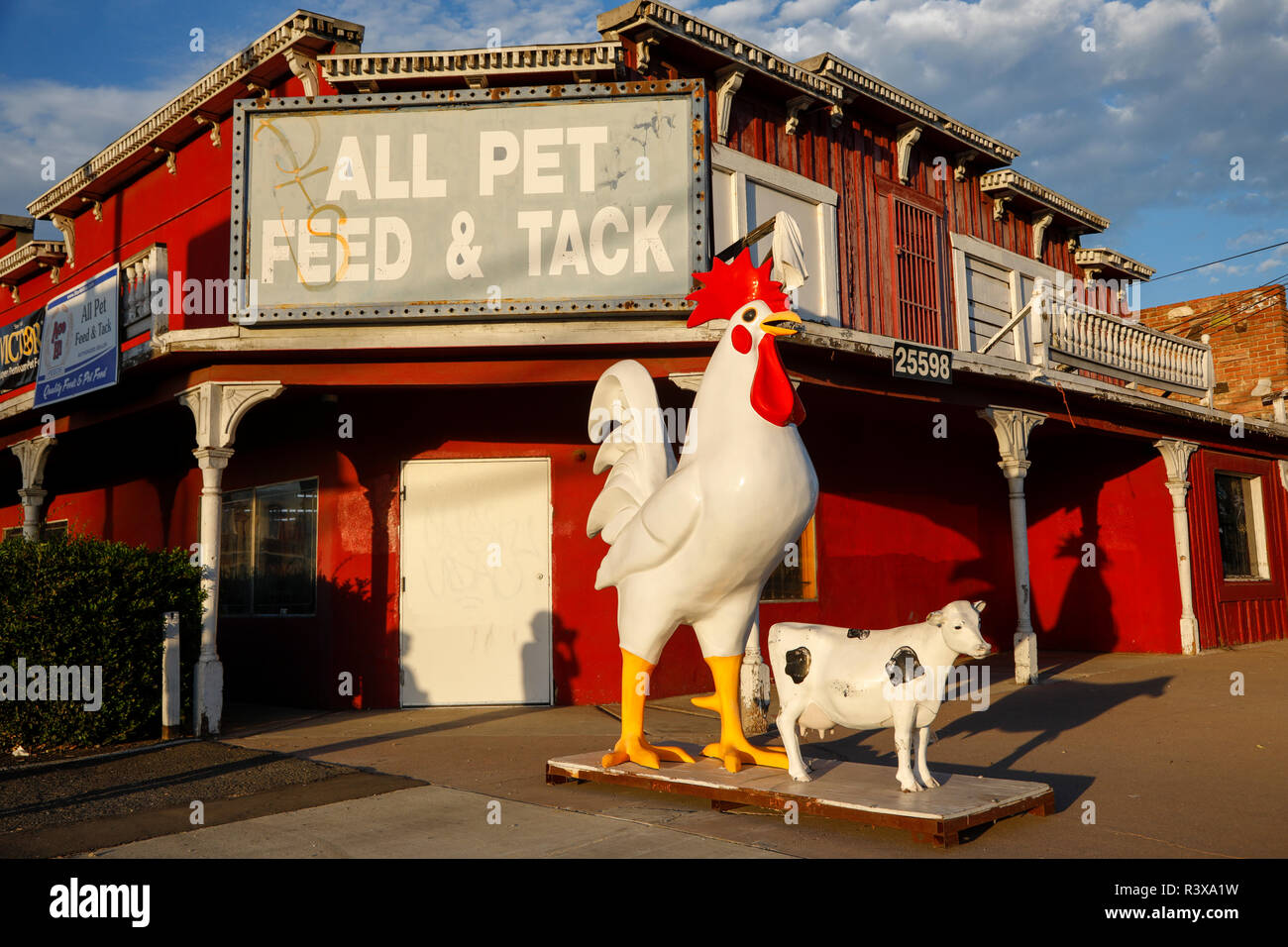 Feed store in Redlands, California. (Editorial Use Only Stock Photo Alamy