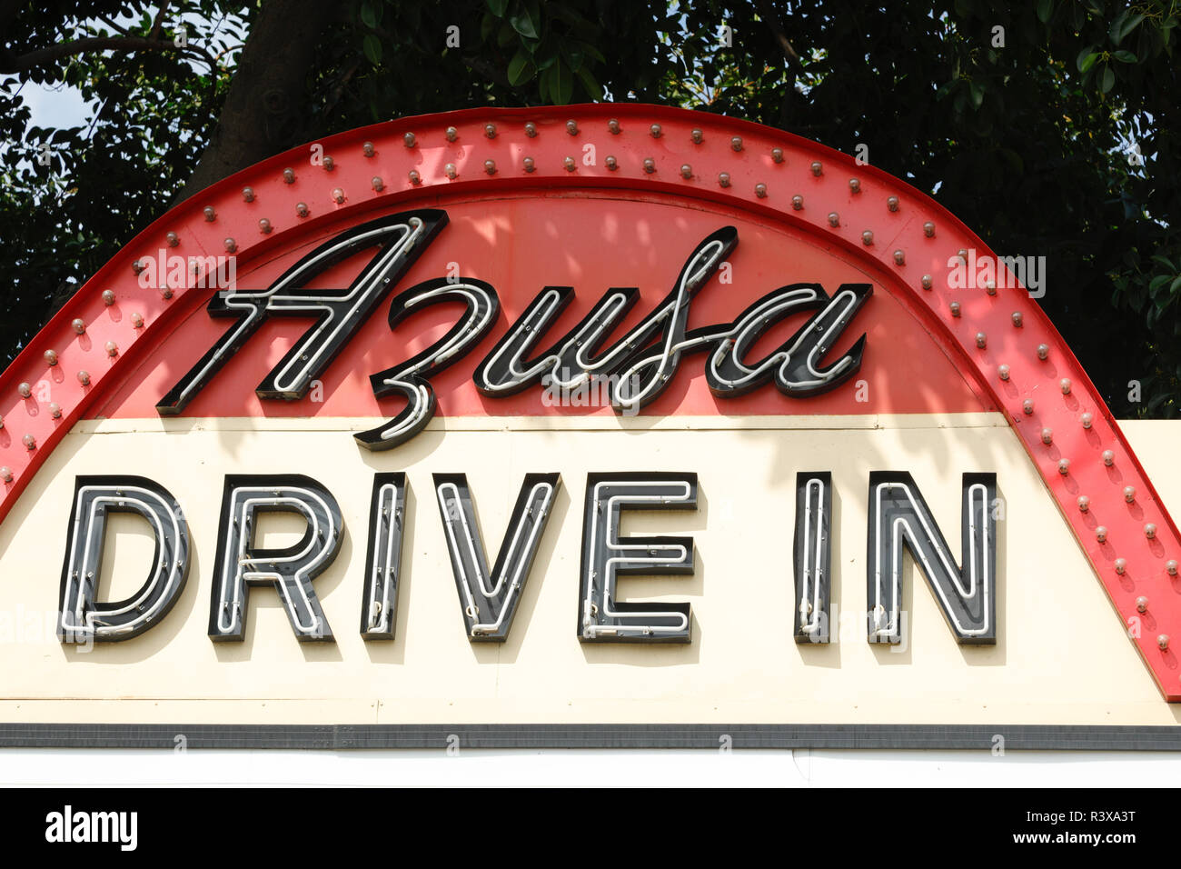 Restaurant sign in Azusa, California. (Editorial Use Only) Stock Photo