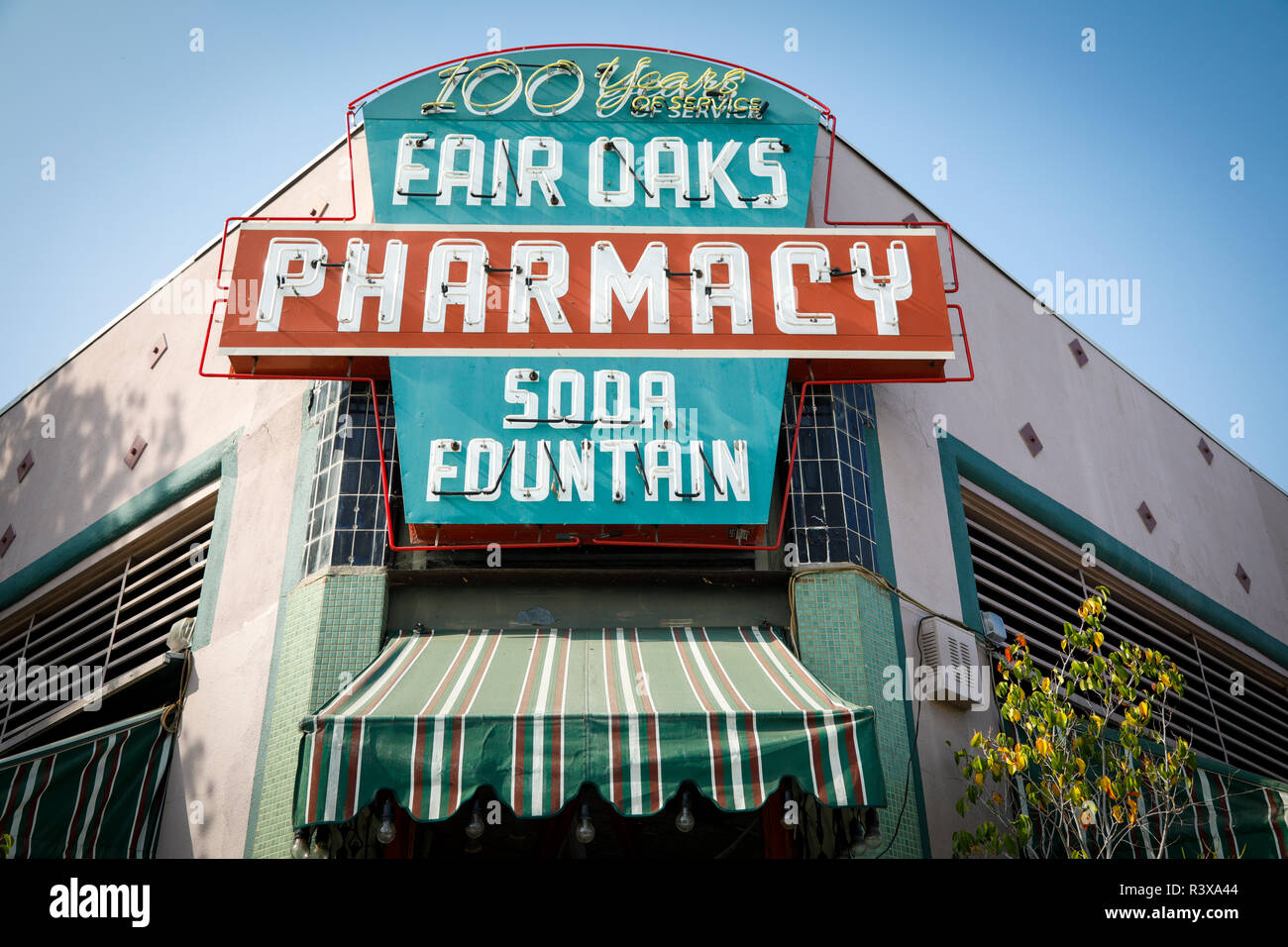Vintage sign in Arcadia, California. (Editorial Use Only Stock Photo