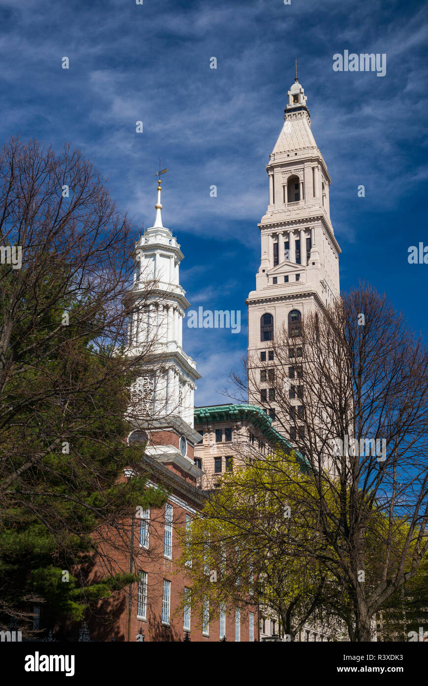 USA, Connecticut, Hartford, Travelers Tower, headquarters of the Travelers Insurance Company Stock Photo