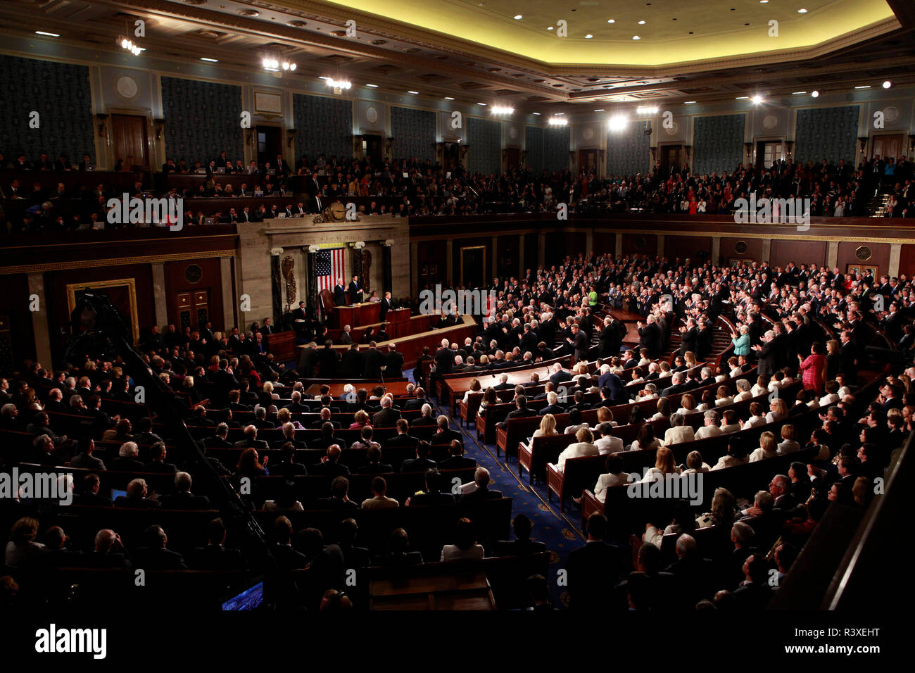 President Donald Trump gives a speech to a joint session of Congress on ...