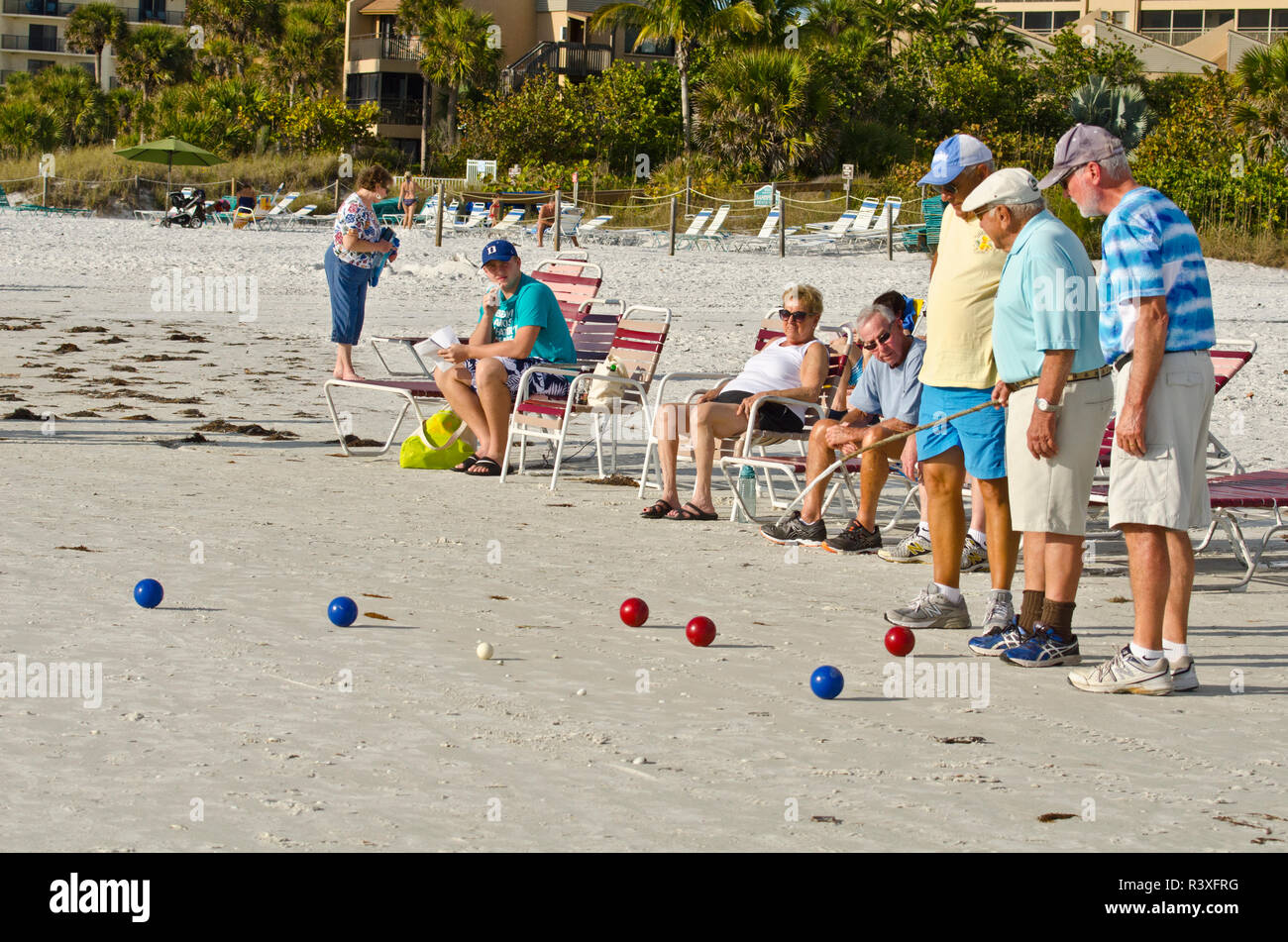 Bocce ball beach hires stock photography and images Alamy