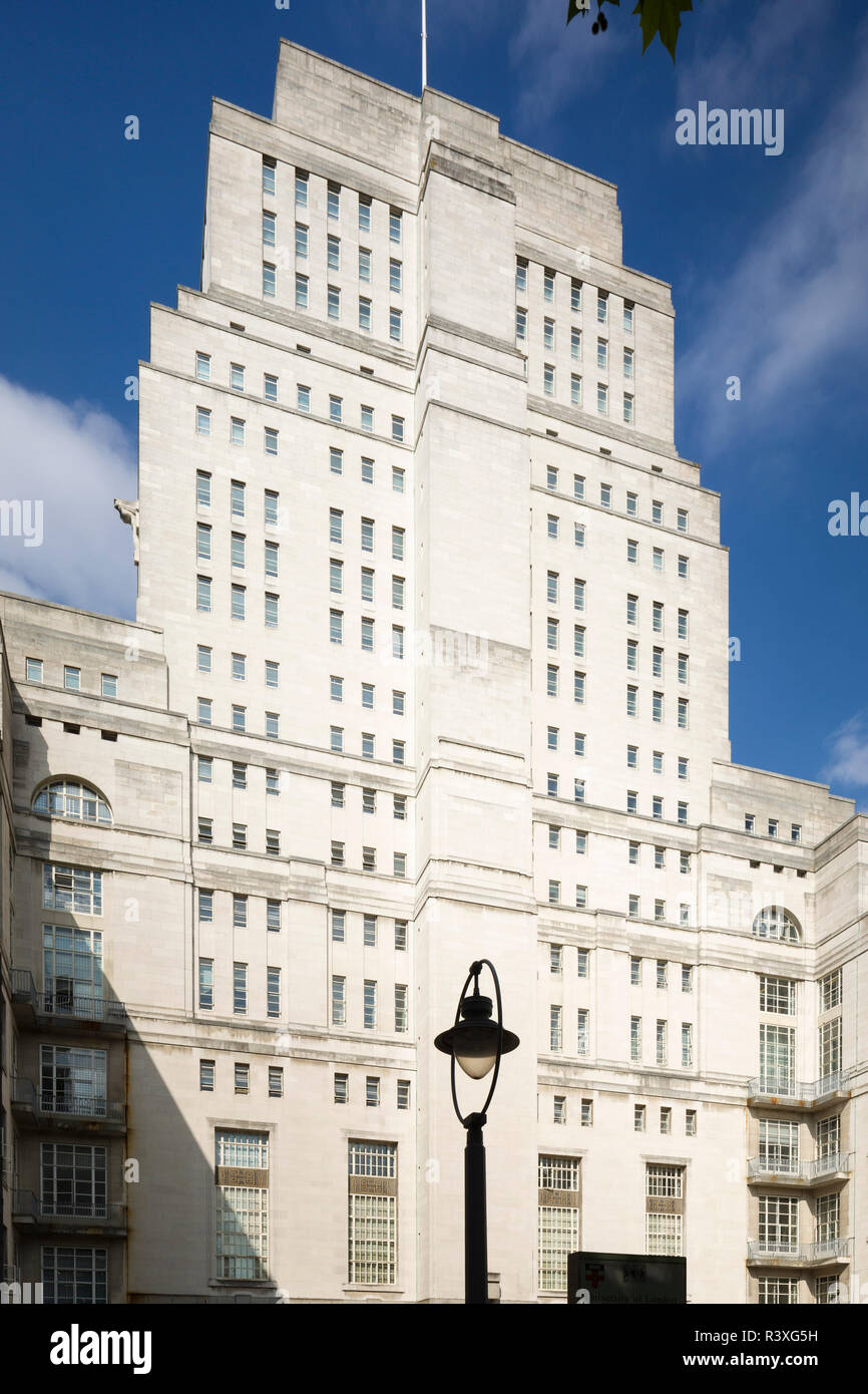 The Senate House, University of London, Bloomsbury, London, an Art Deco building by Charles