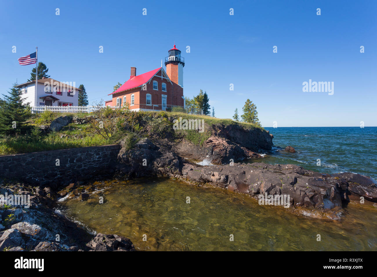 Michigan, Keweenaw Peninsula, Eagle Harbor Lighthouse, 1871 Stock Photo Alamy