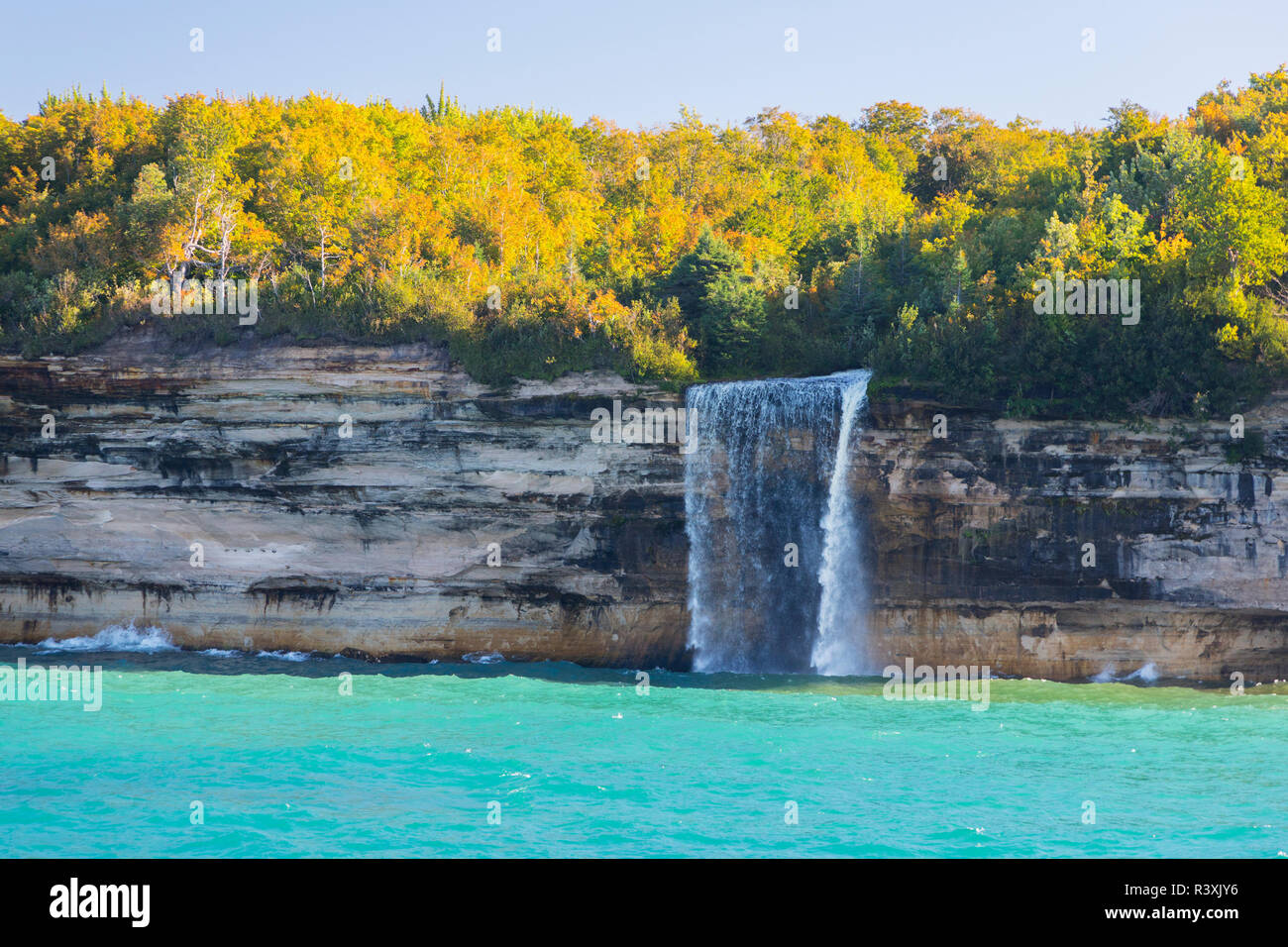 Michigan, Upper Peninsula, Pictured Rocks National Lakeshore, Spray