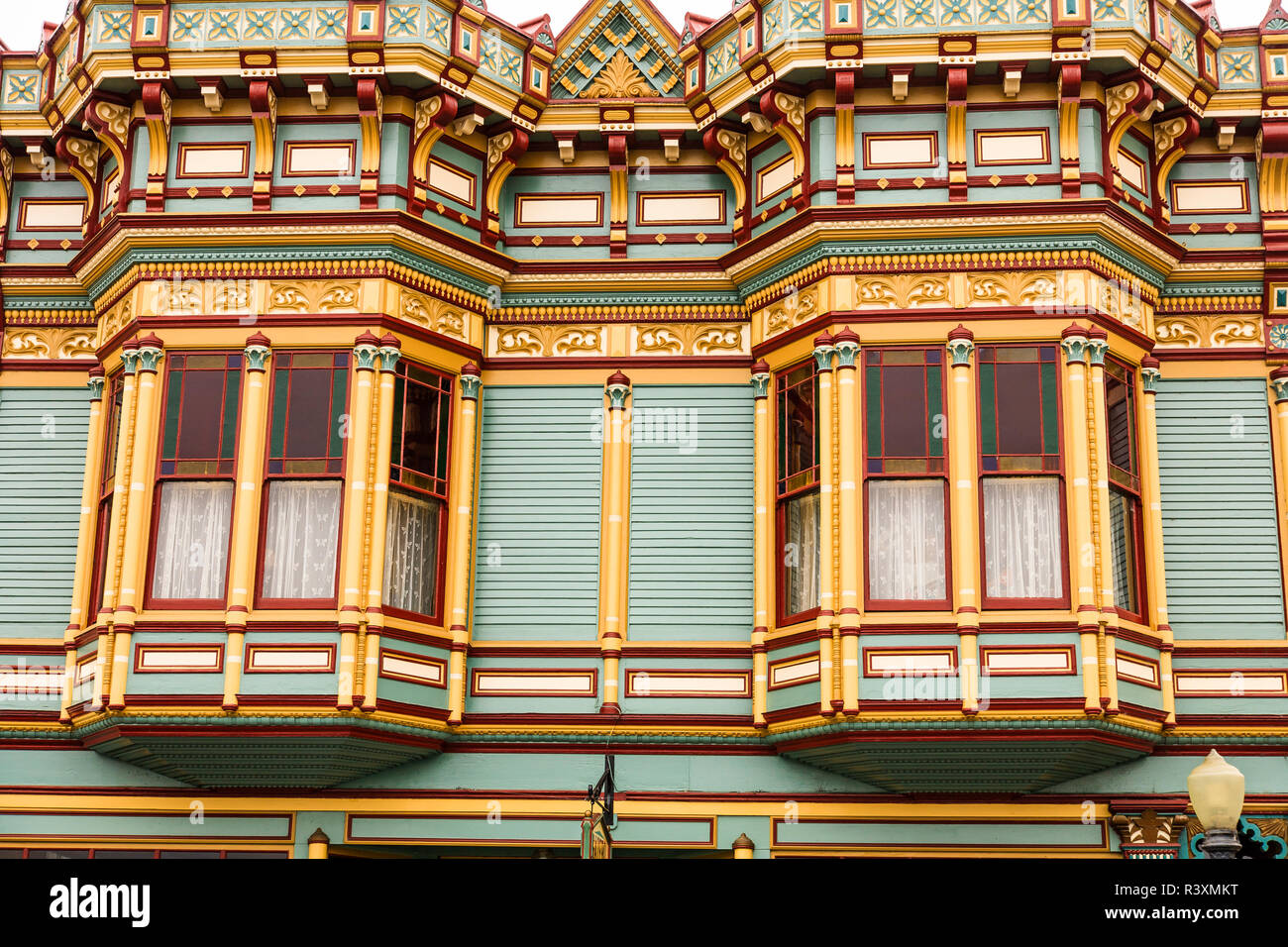Victorian 'Gingerbread' style architecture in Ferndale, Northern ...