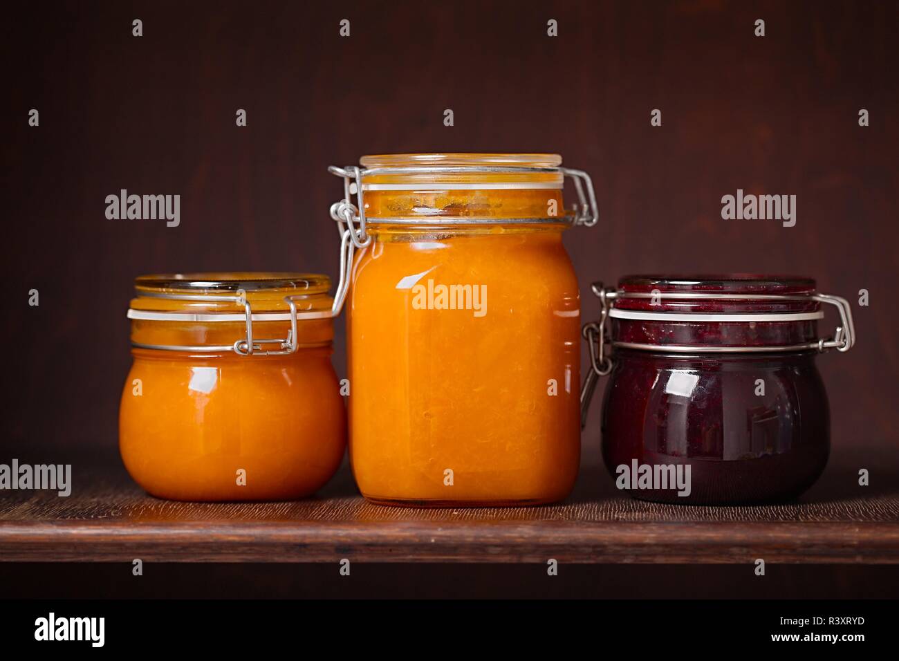 Jars of Jam Stock Photo Alamy