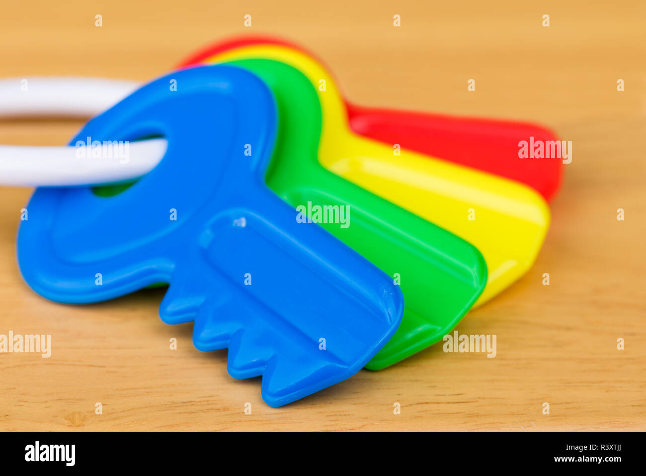 Kids Plastic Colorful Keys Stock Photo