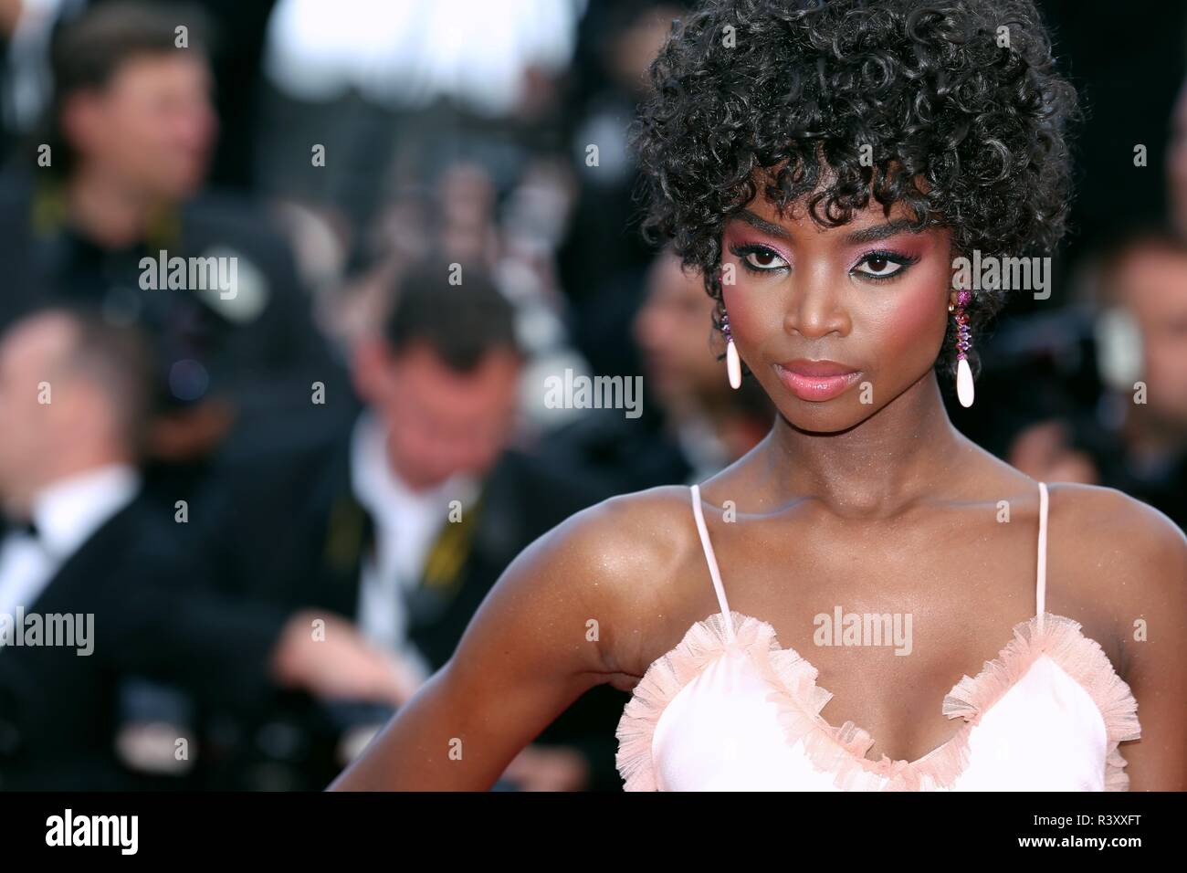 CANNES, FRANCE – MAY 15, 2018: Maria Borges walks the red carpet at