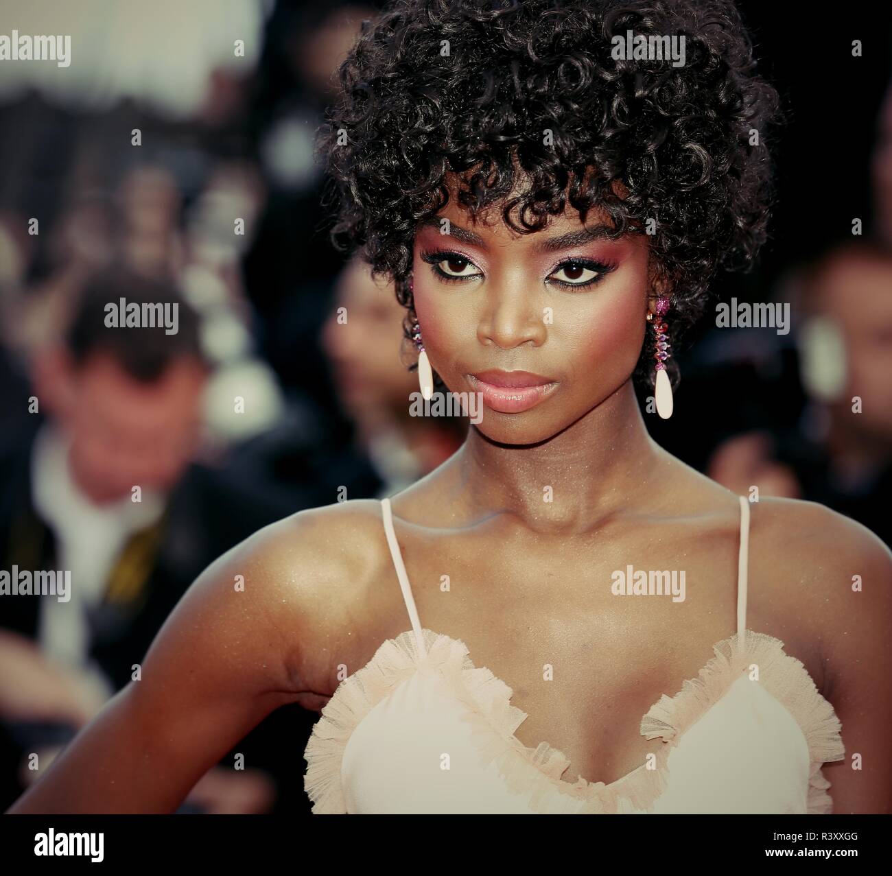 CANNES, FRANCE – MAY 15, 2018: Maria Borges walks the red carpet at