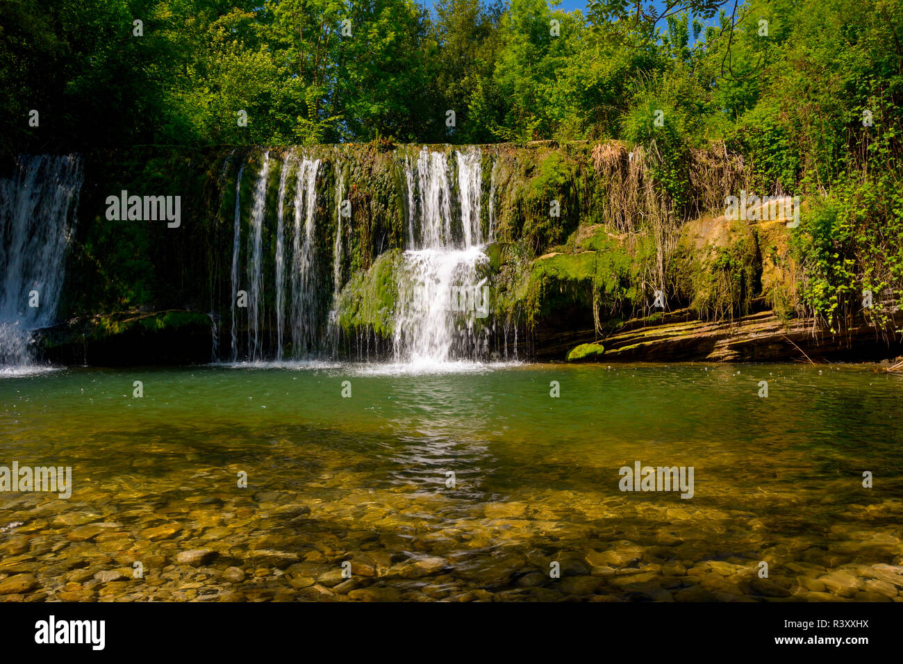 beautiful waterfall Stock Photo