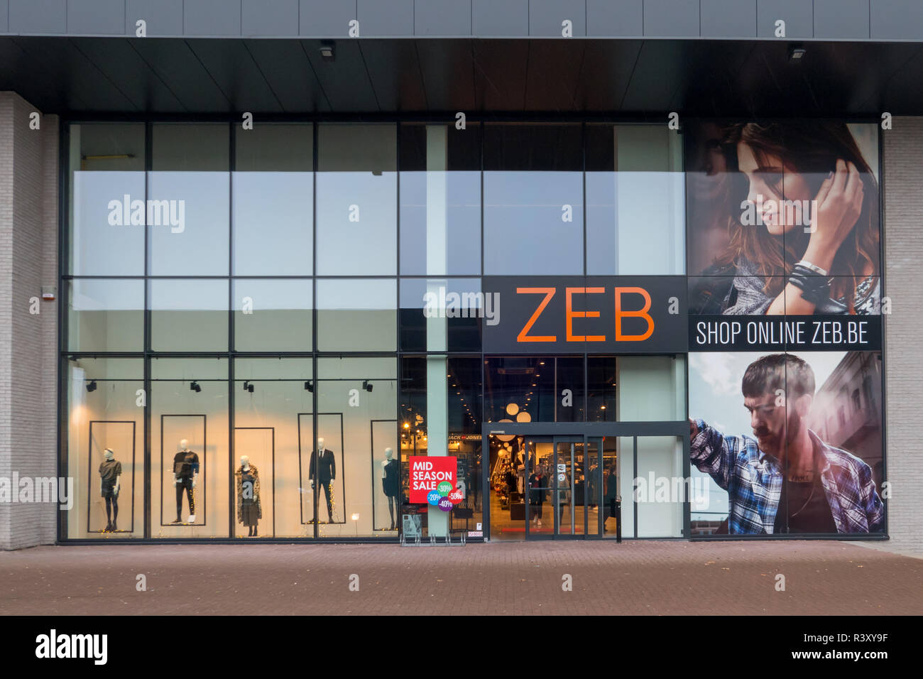 ZEB clothing store in Turnhout, Belgium Stock Photo - Alamy