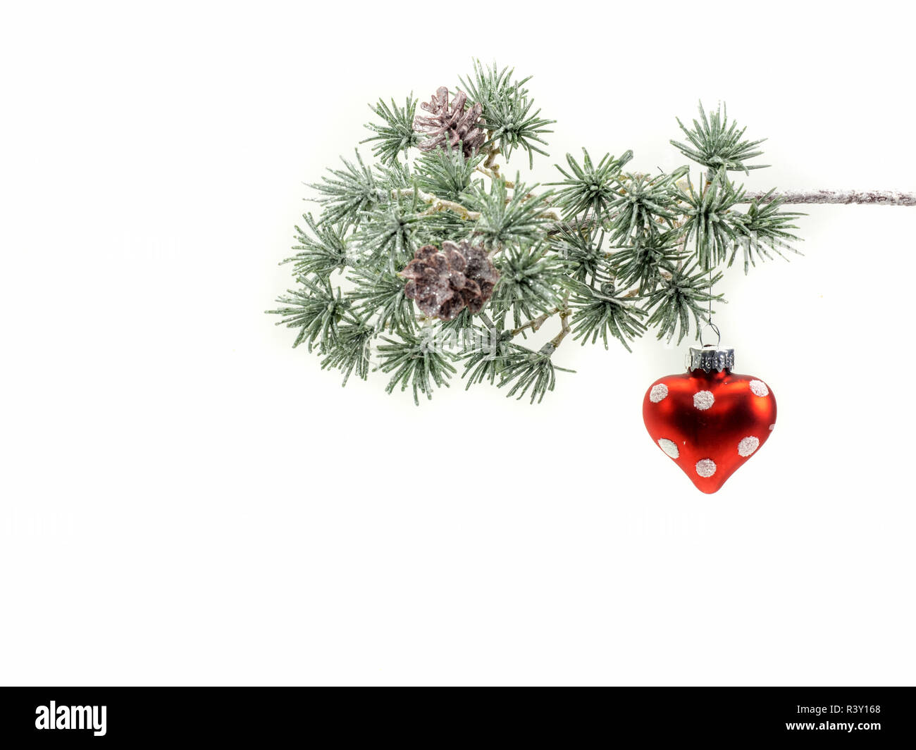 christmas ball on the fir branch Stock Photo - Alamy