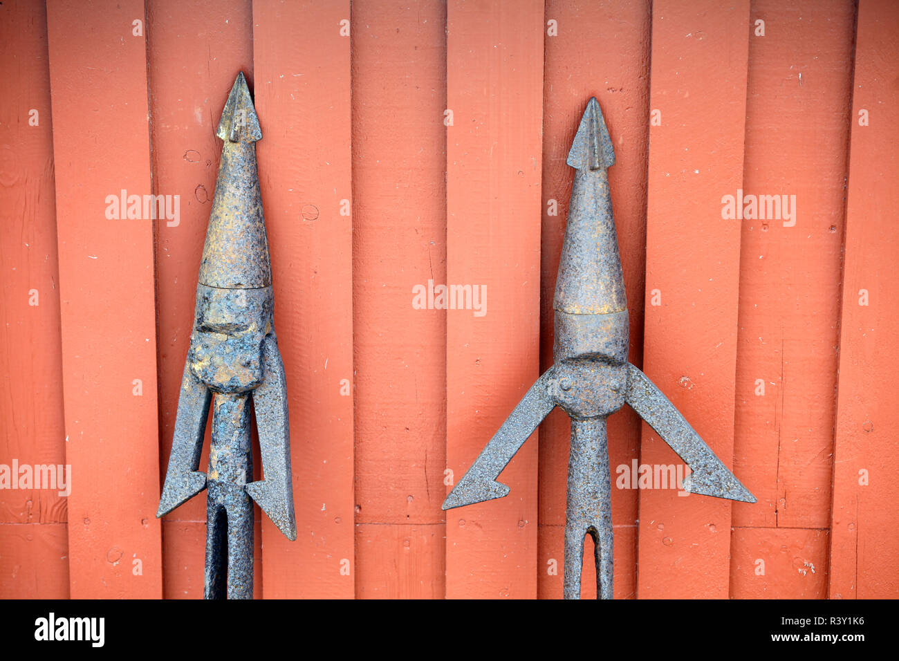 Rusty Old Handmade Fishing Spears Stock Photo, Picture and Royalty Free  Image. Image 50905907.