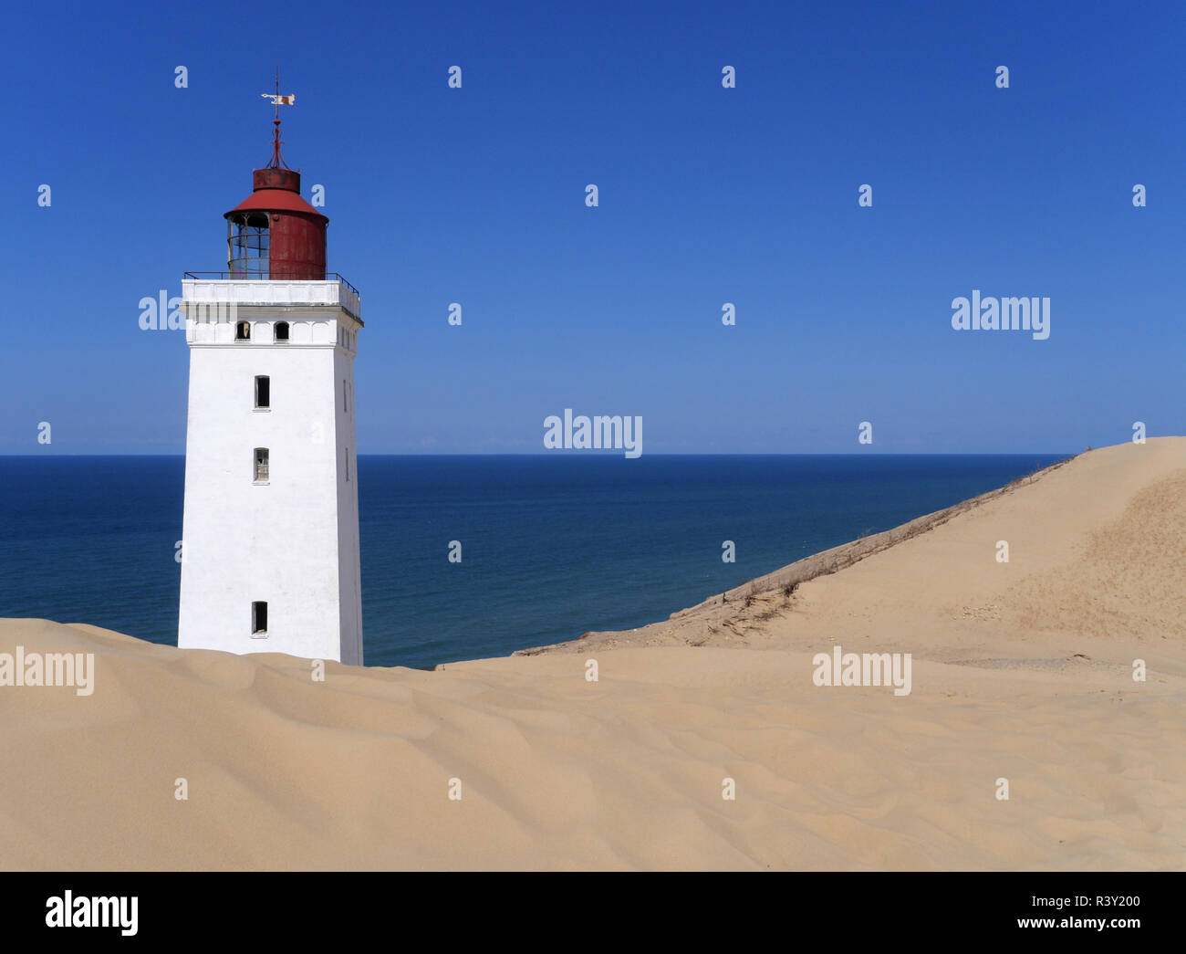 lighthouse rubjerg knude Stock Photo