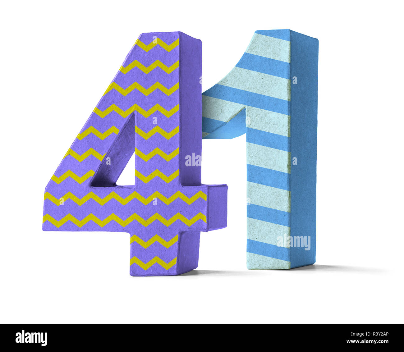 colorful-number-of-cardboard-number-41-stock-photo-alamy