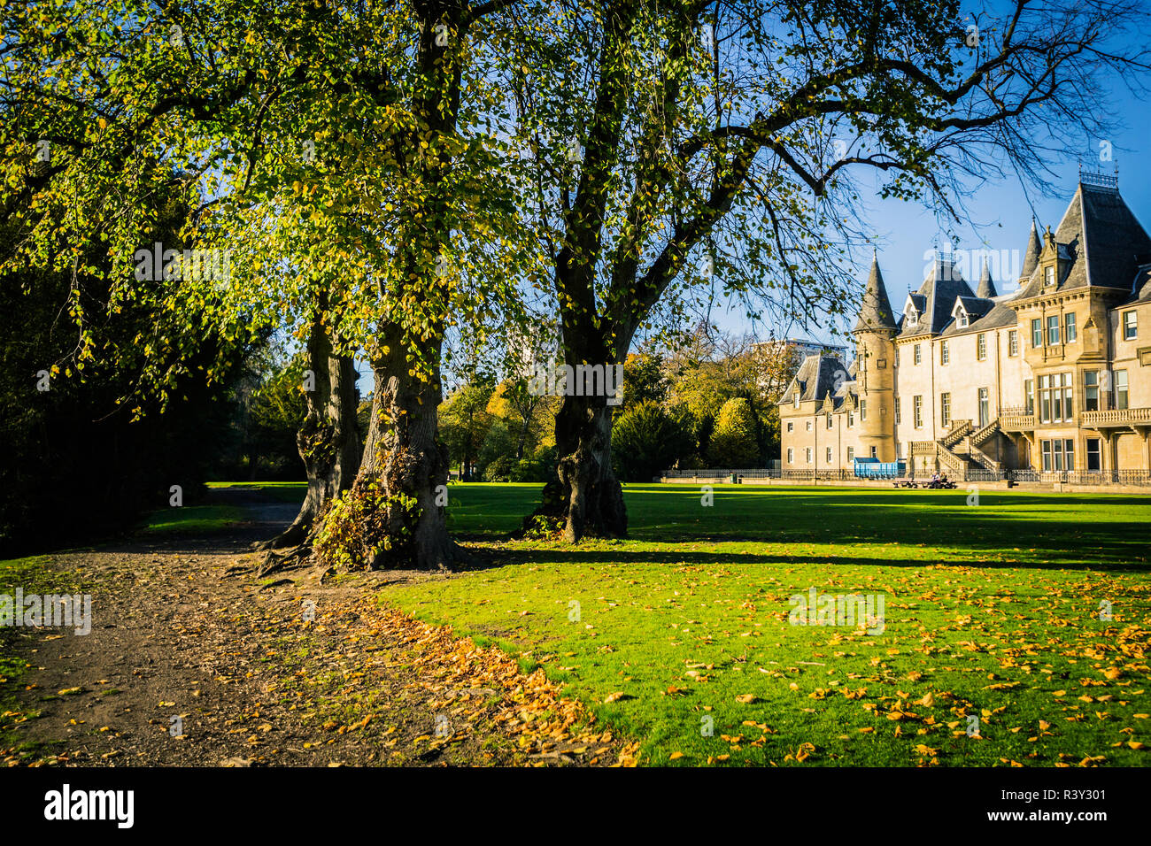 Callendar House/ Estate in Callendar Park, Falkirk, Scotland, UK Stock