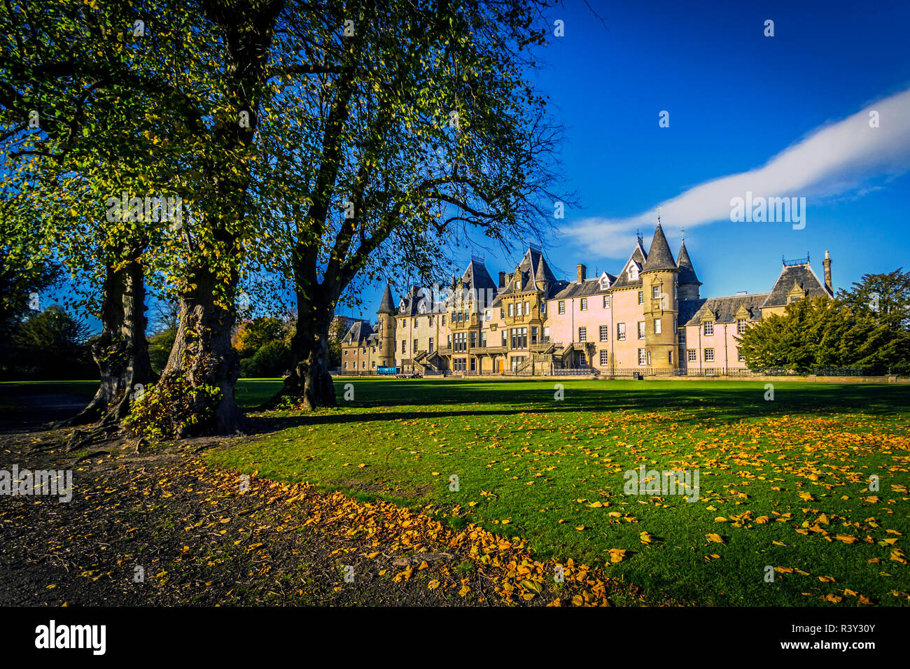 Callendar House/ Estate in Callendar Park, Falkirk, Scotland, UK Stock