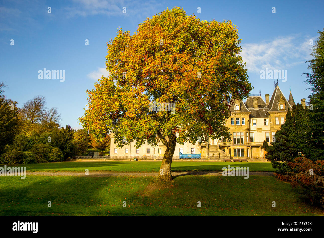 Callendar House/ Estate in Callendar Park, Falkirk, Scotland, UK Stock