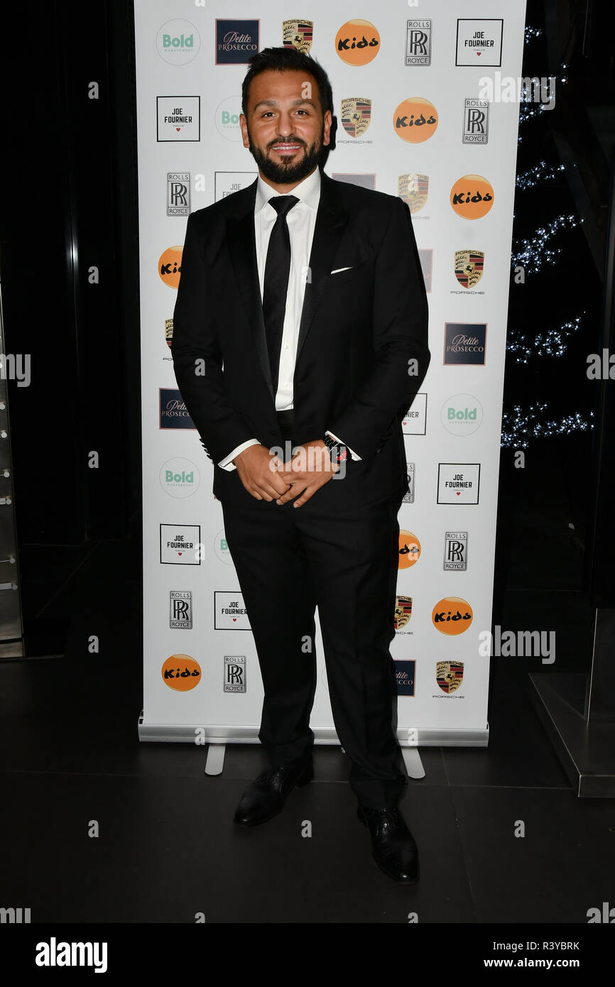Joe Fournier himself hosts a dinner to raise funds for KIDS, a charity that supports disabled children, young people and their families at Riverbank Park Plaza on 24 November 2018, London, UK. Credit: Picture Capital/Alamy Live News Stock Photo