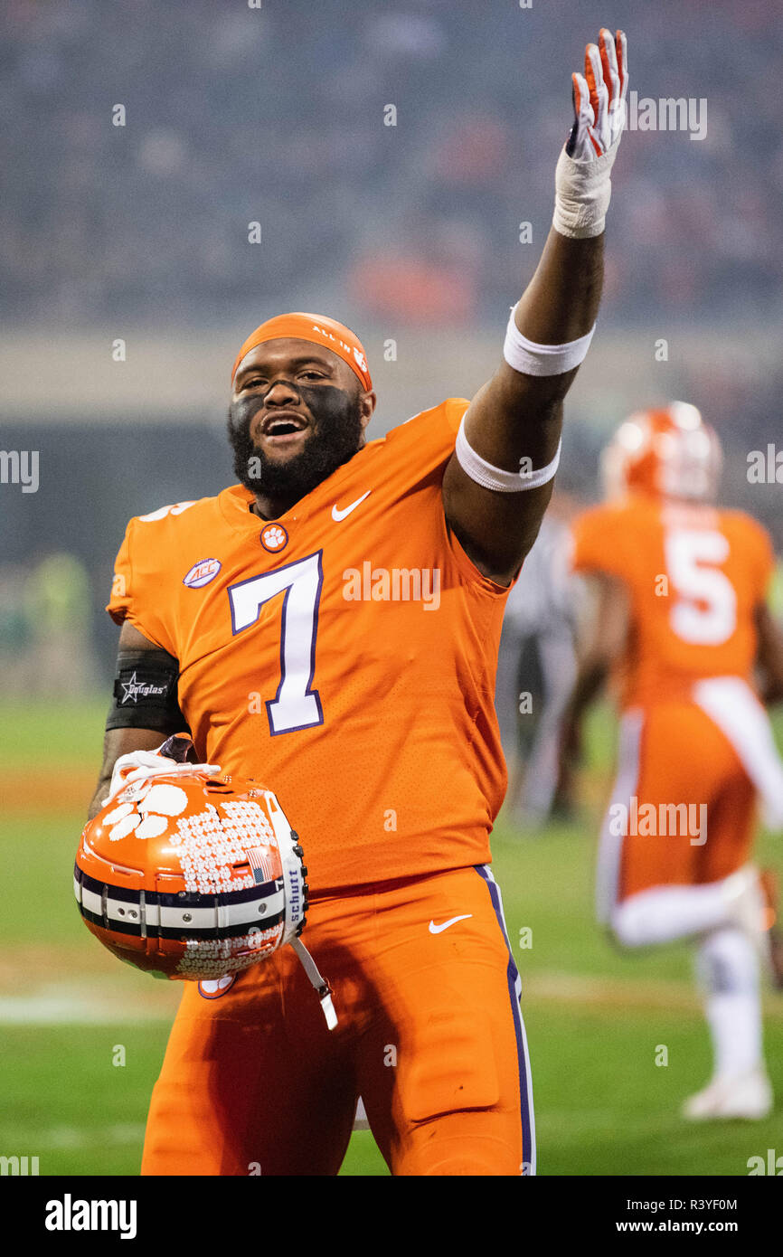 Clemson Tigers defensive end Austin Bryant (7) during the NCAA college