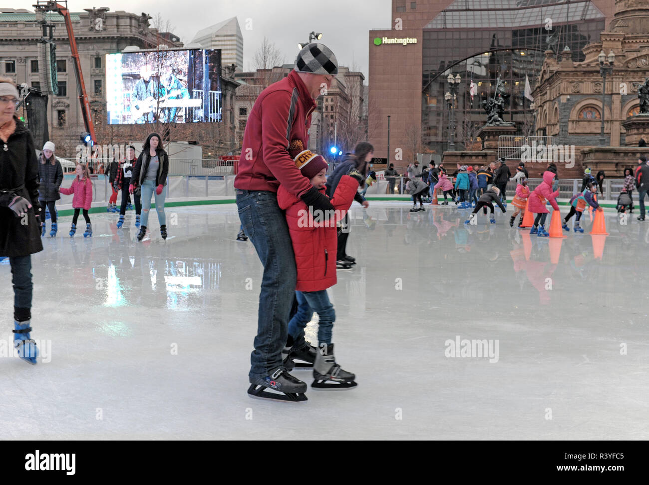 Cleveland foundation skating rink hires stock photography and images
