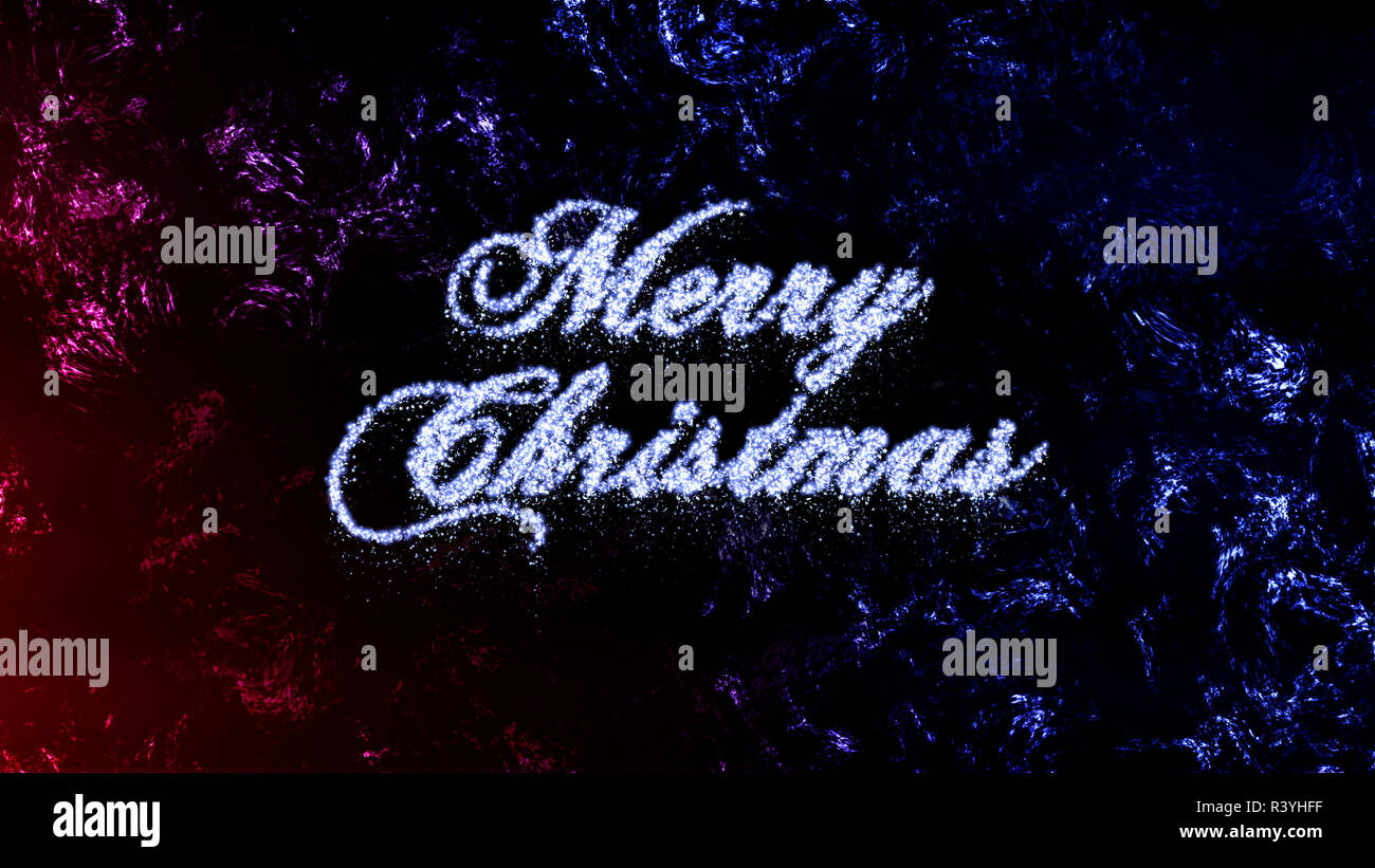 Merry Christmas Frosty Background Stock Photo - Alamy