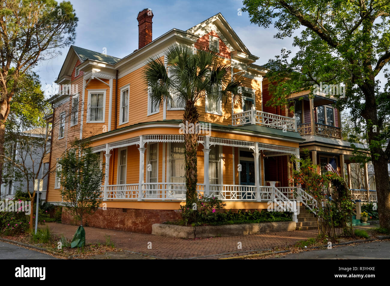 Homes in the downtown area of Savannah, Georgia Stock Photo - Alamy