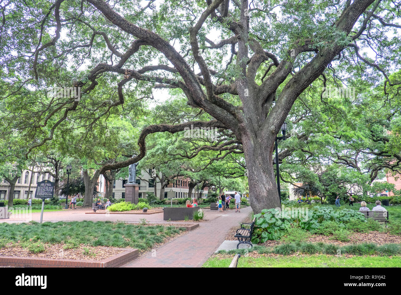 Reynolds Square, Savannah, USA Stock Photo Alamy