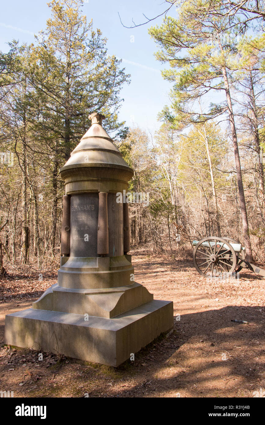 USA, Fort Oglethorpe. Chickamauga Battlefield National