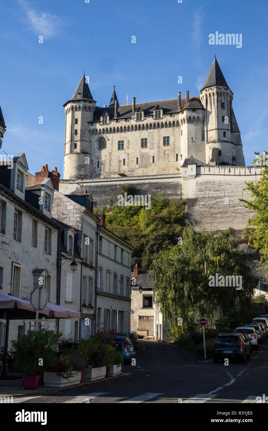 Château de Saumu at Saumur in the Loire Valley, France Stock Photo