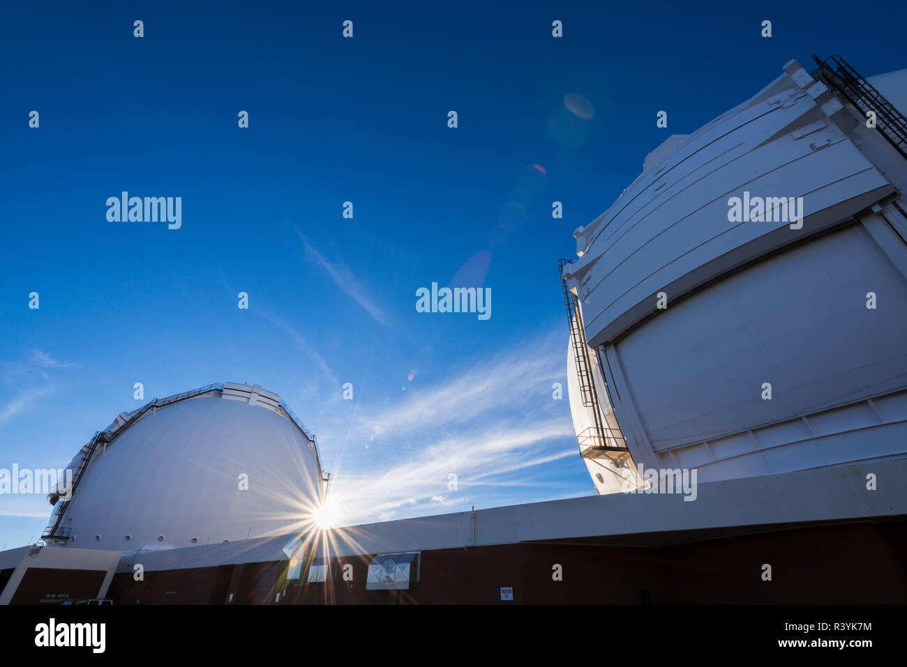 W. M. Keck Observatory on the summit on Mauna Kea, Big Island, Hawaii