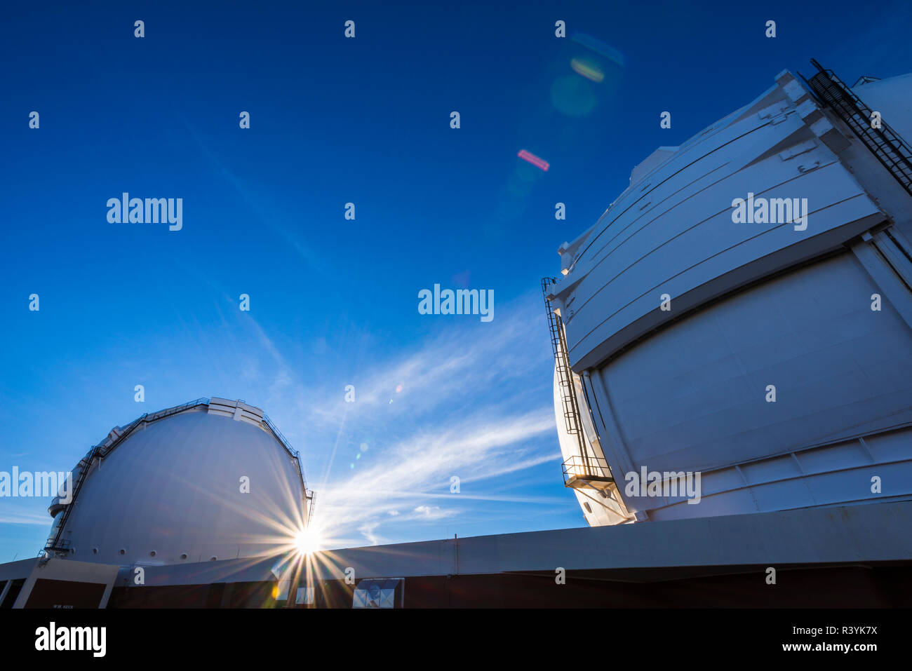 W. M. Keck Observatory on the summit on Mauna Kea, Big Island, Hawaii