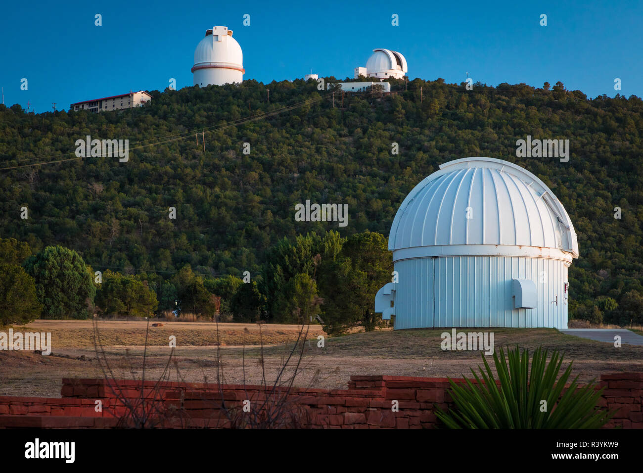 The McDonald Observatory is an astronomical observatory located near the unincorporated community of Fort Davis in Jeff Davis County, Texas, United St Stock Photo