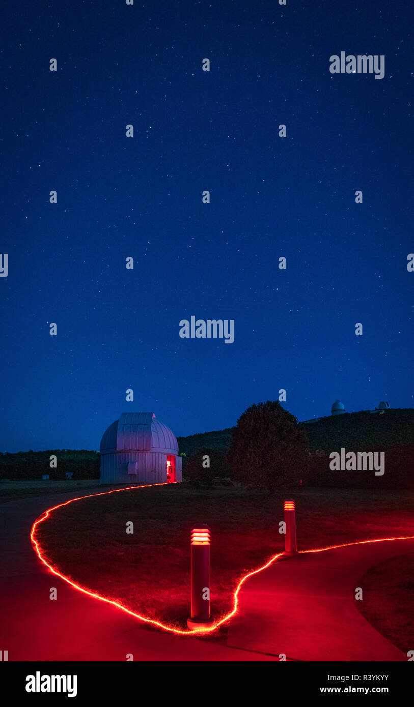 The McDonald Observatory is an astronomical observatory located near the unincorporated community of Fort Davis in Jeff Davis County, Texas, United St Stock Photo