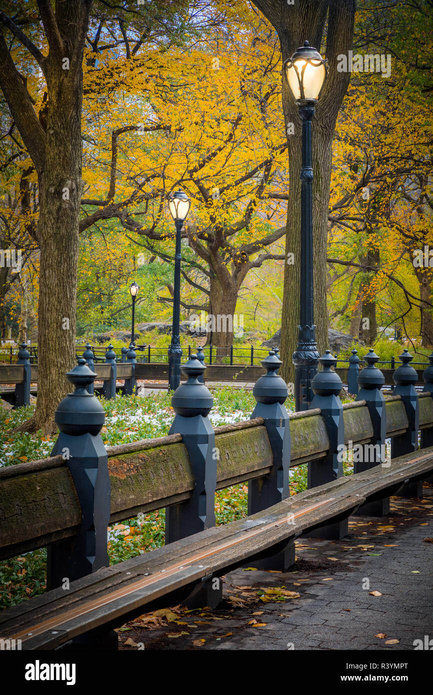 Bethesda Terrace and Fountain overlook The Lake in New York City's