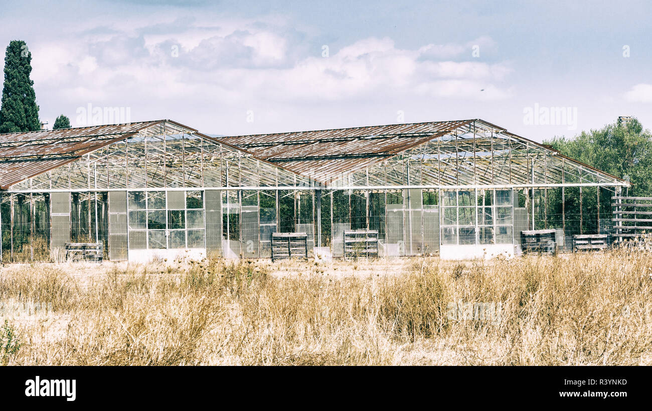 Abandoned greenhouses hi-res stock photography and images - Alamy