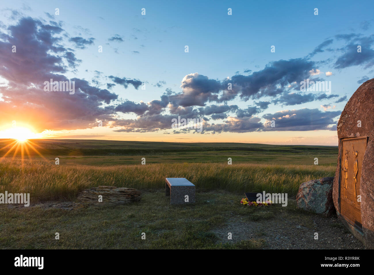 Bear Paw National Battlefield near Chinook, Montana, USA Stock Photo