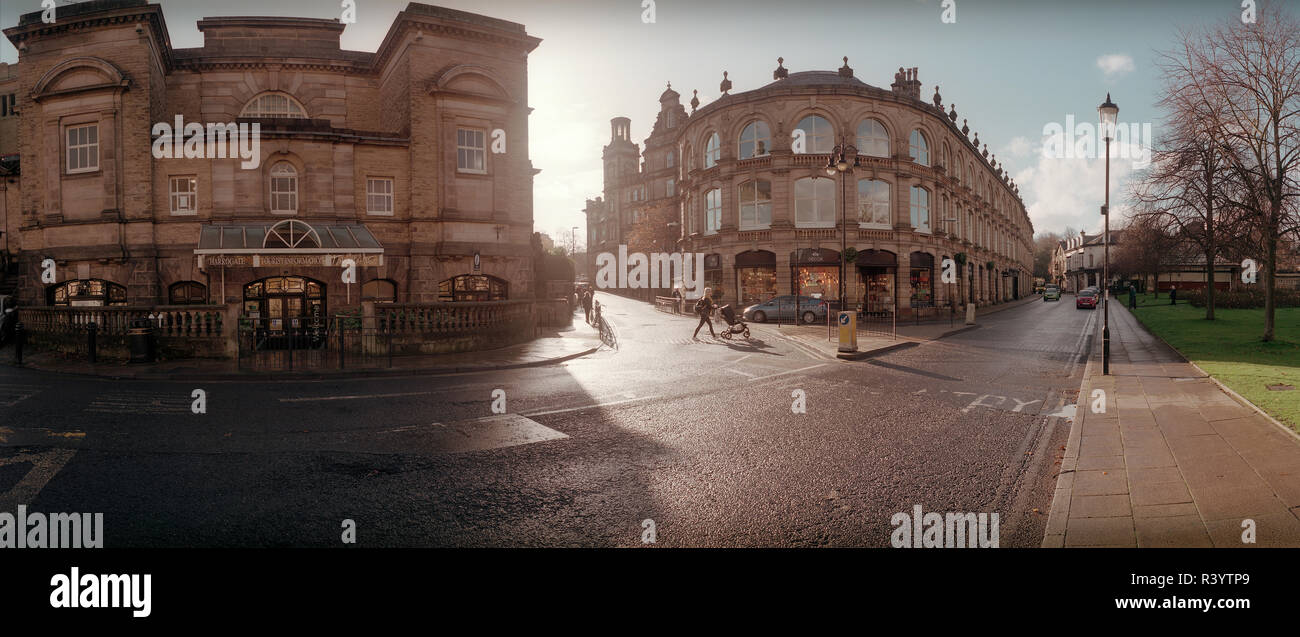 Crescent Road Harrogate Town Centre North Yorkshire England UK Stock