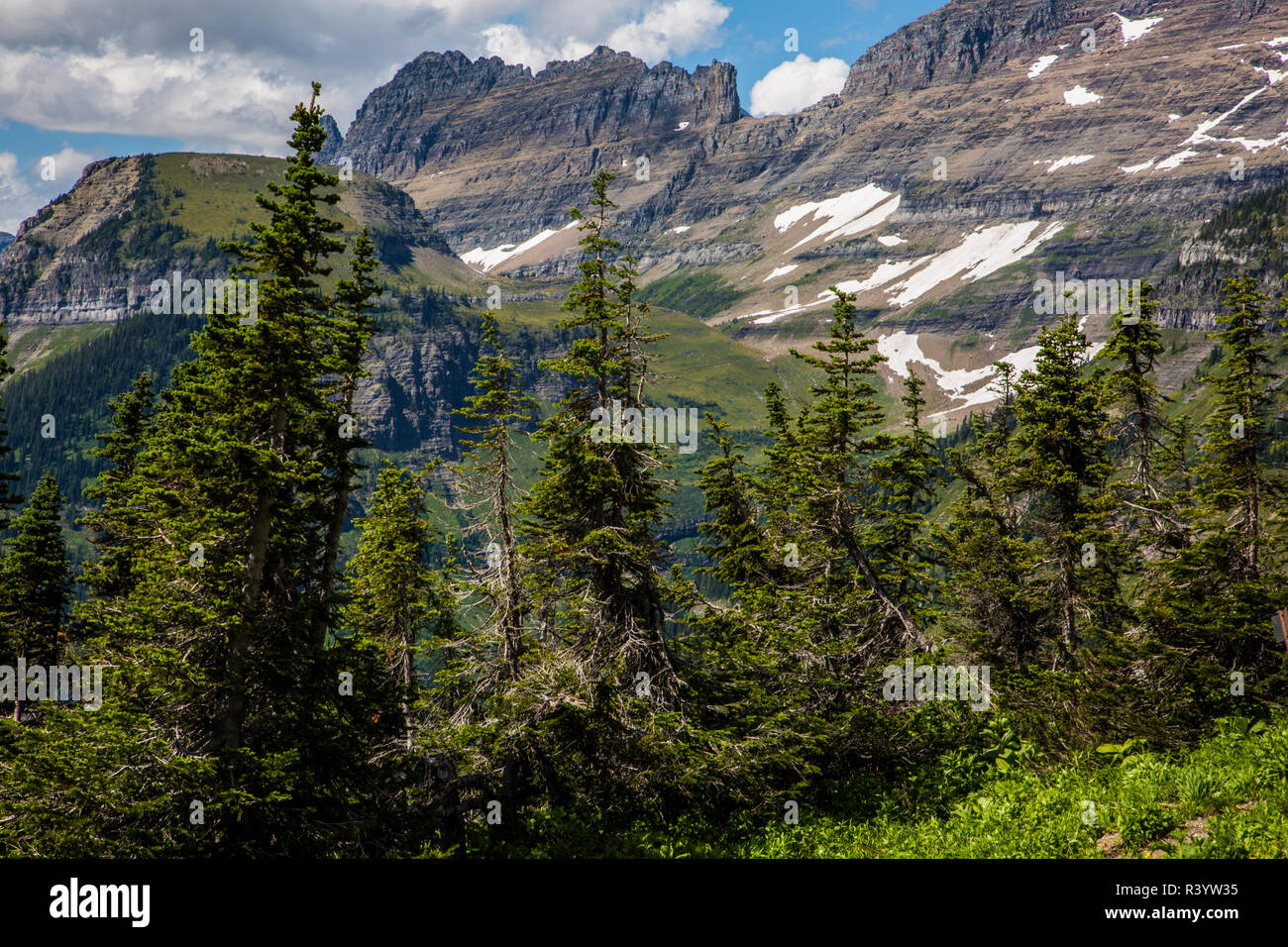 The Garden Wall, Glacier National Park, Majestic view Stock Photo Alamy