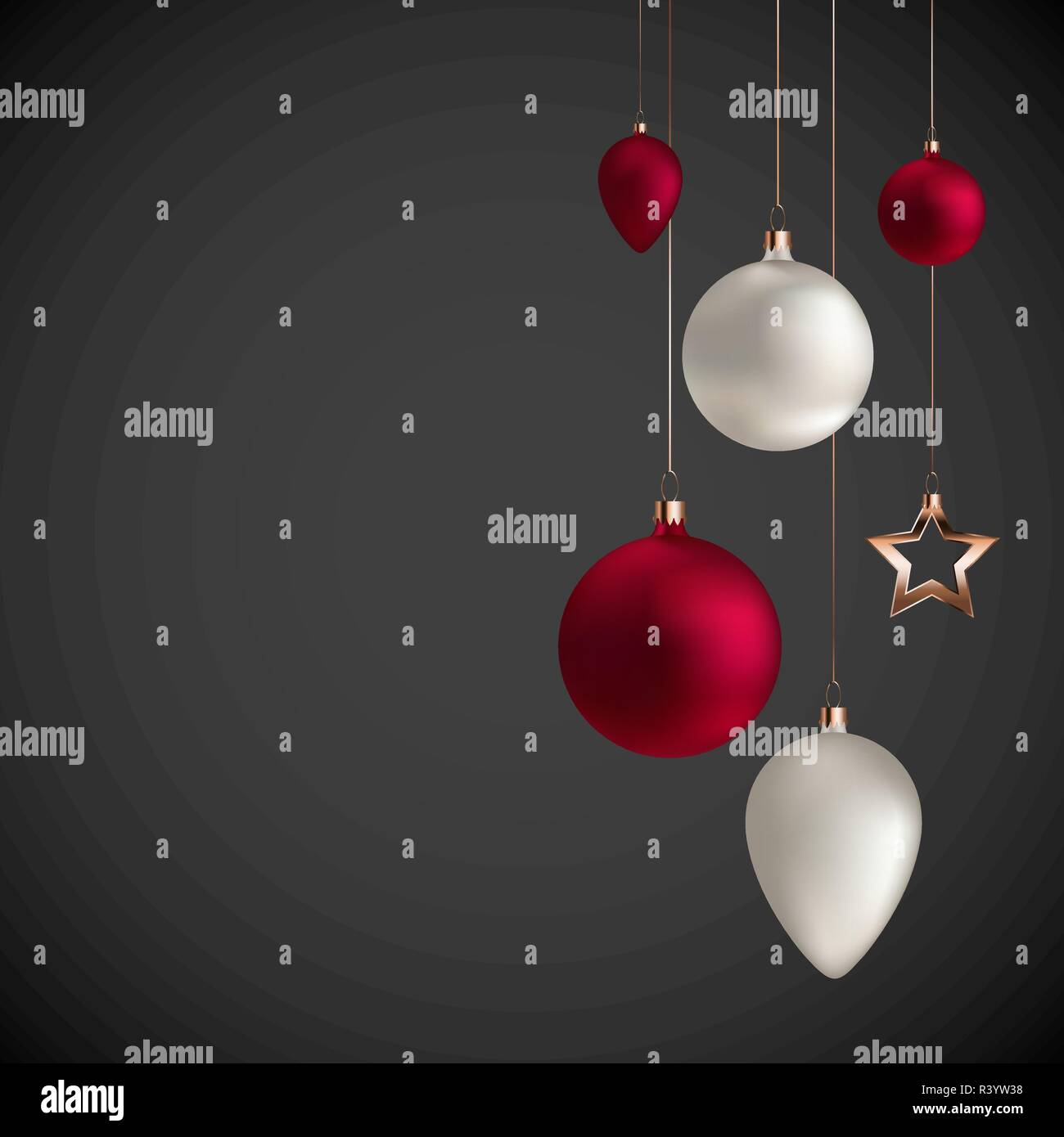 Merry Christmas and New Year Background. Vector Illustration Stock ...