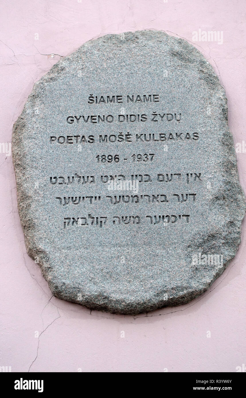 Lithuanian plaque hi-res stock photography and images - Alamy