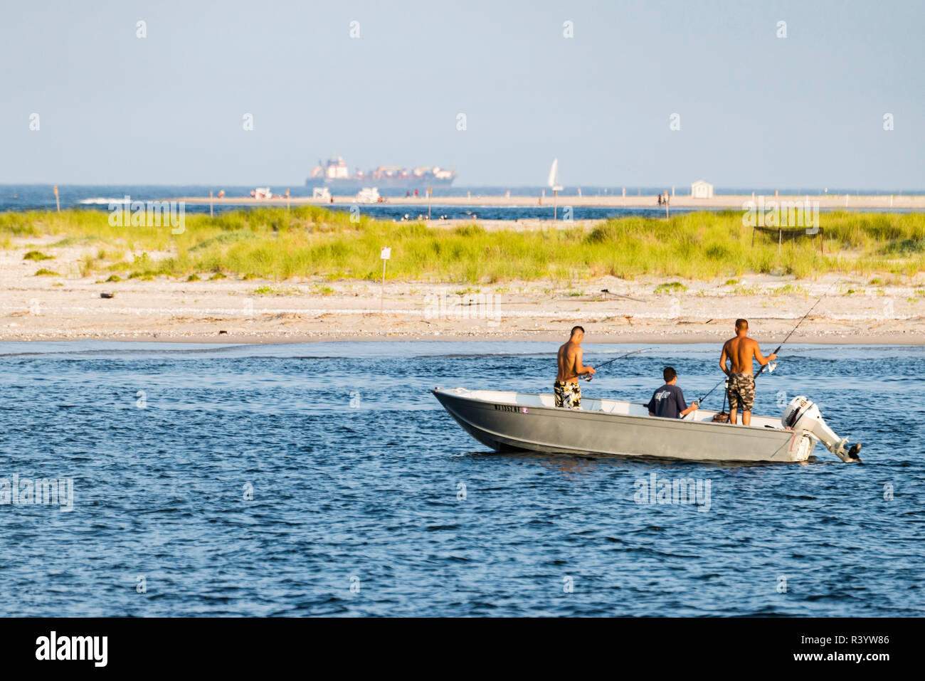USA, New Jersey. Raritan River Basin, Raritan Bay cruise with Raritan