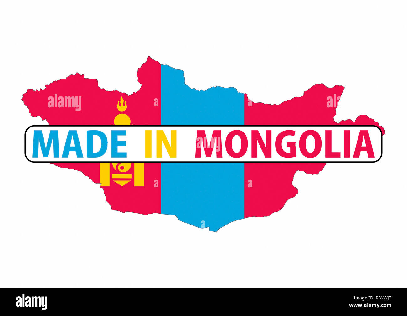 made in mongolia Stock Photo - Alamy