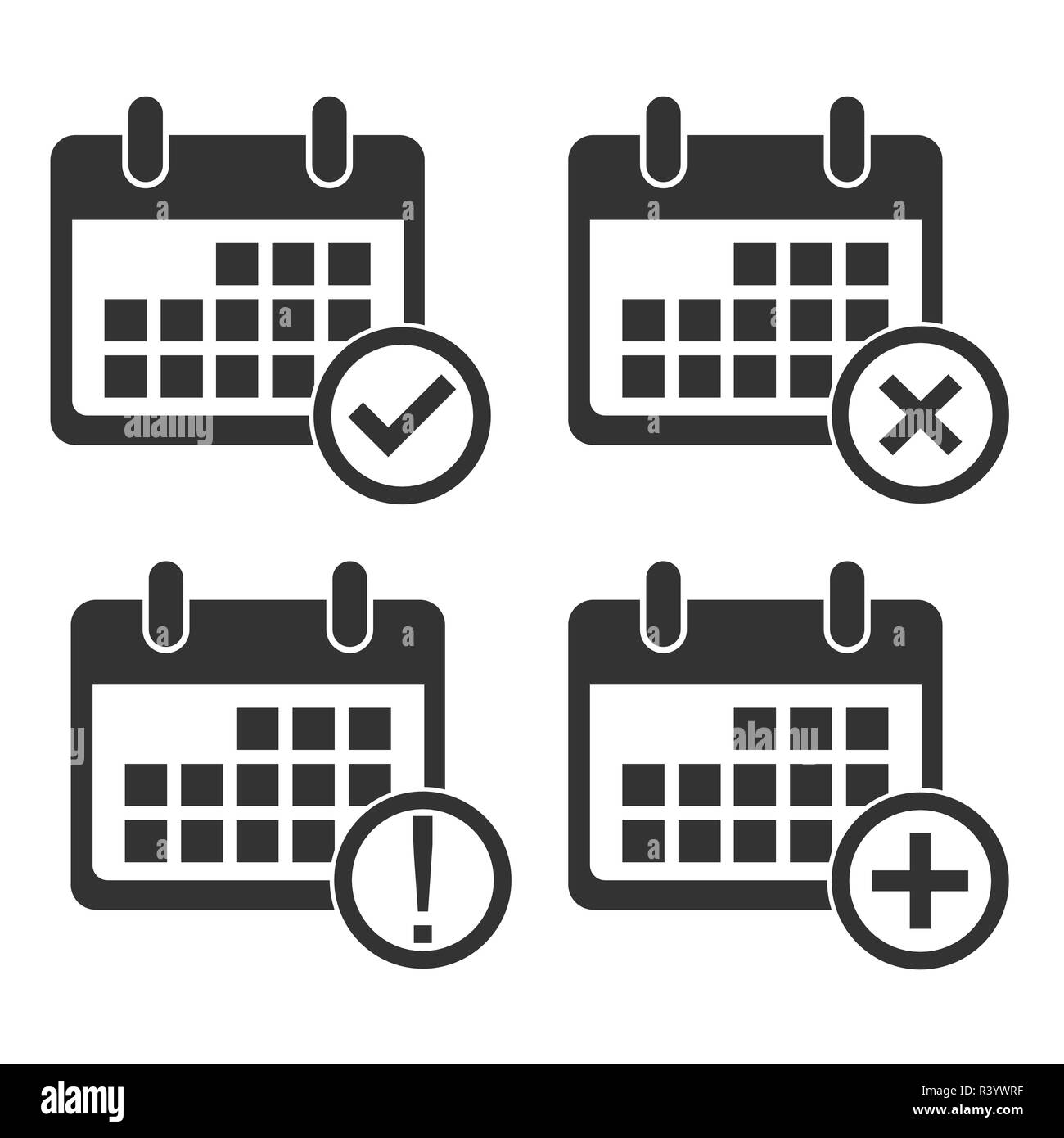 Vector illustration, flat design set Stock Vector Image & Art - Alamy