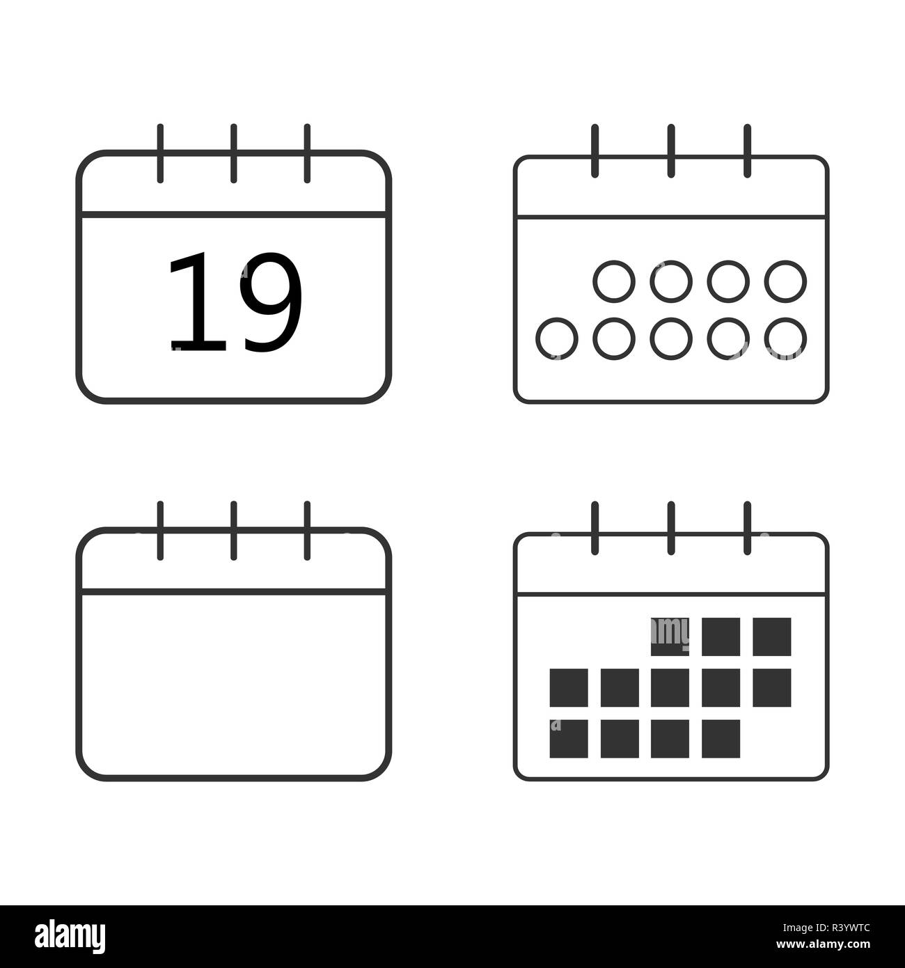 Vector illustration, flat design set Stock Vector Image & Art - Alamy