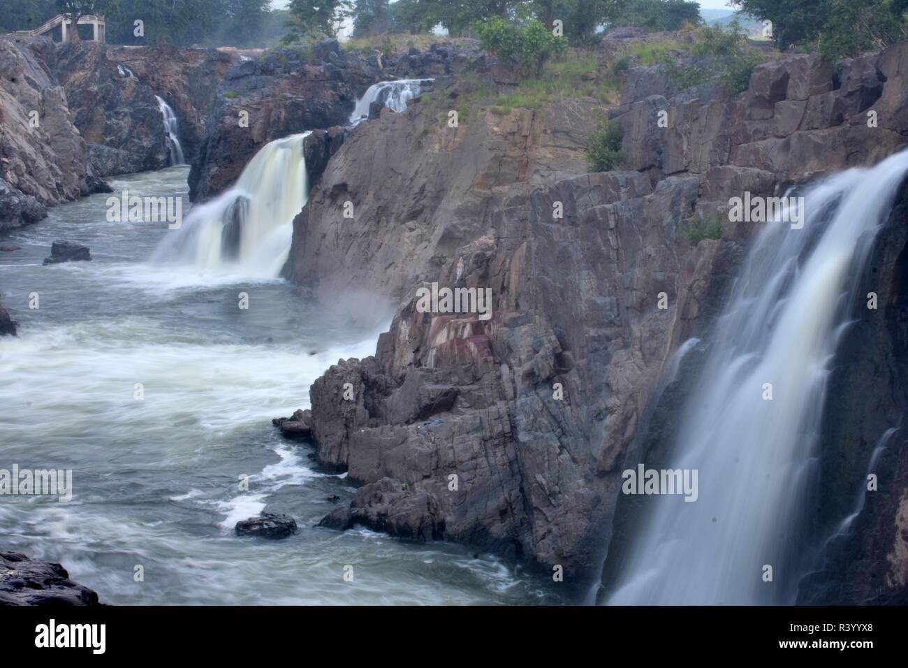 Hogenakkal Falls – The Niagara Falls Of India Stock Photo