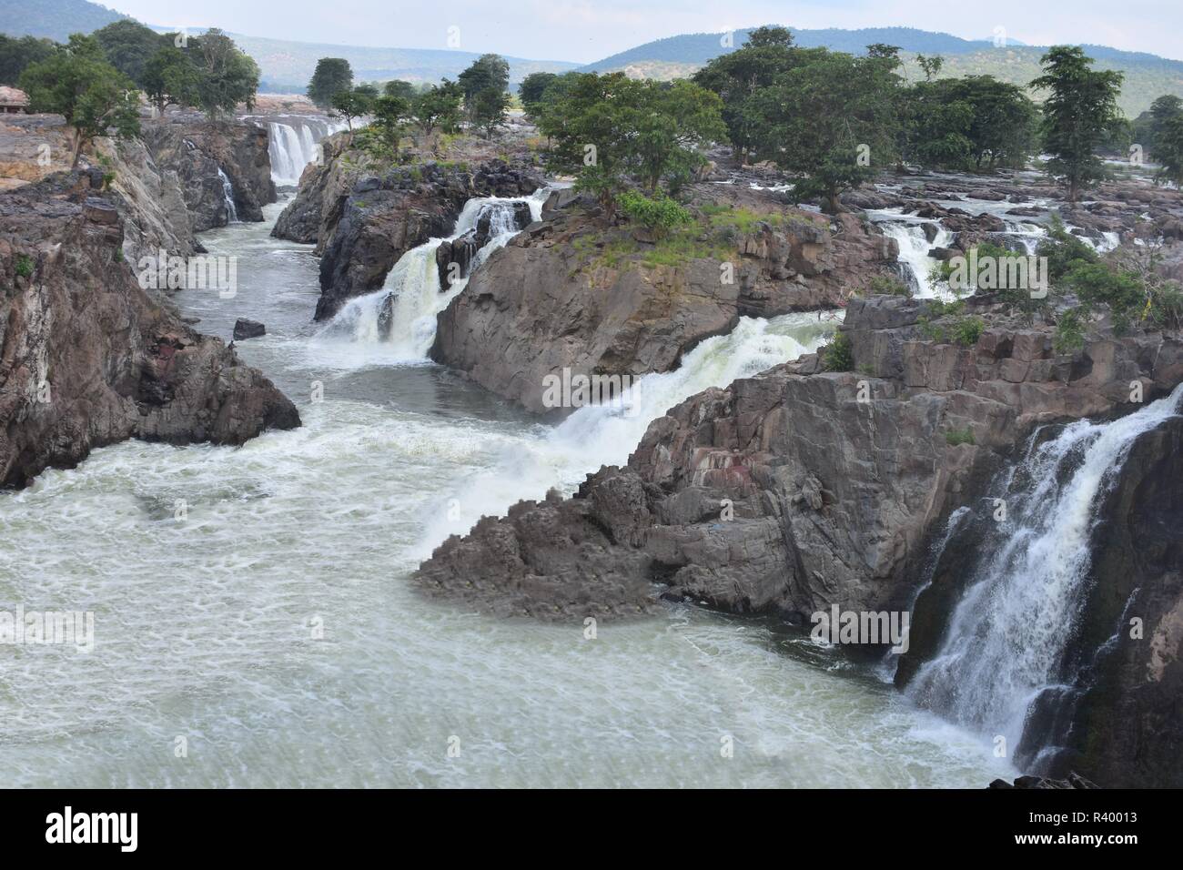 Series of water falls Stock Photo