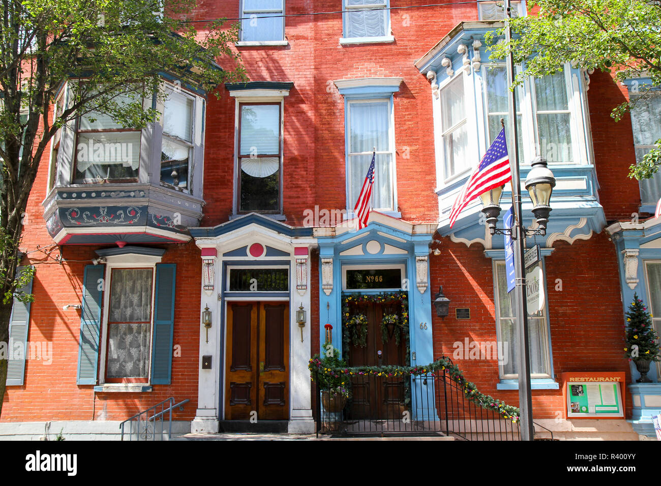 Colorful Architecture In The Old Mauch Chunk Historic District, Jim