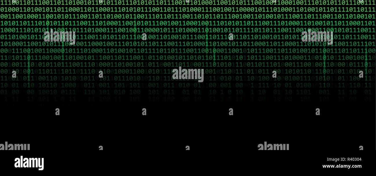 binary data code green matrix web technology vector illustration EPS10 Stock Vector